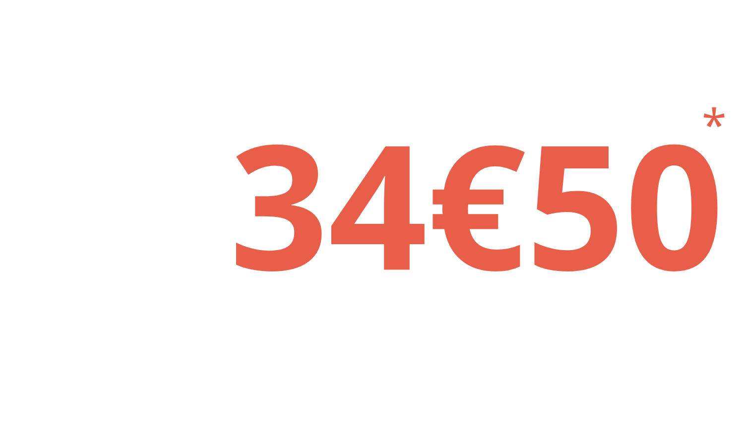 Tarifs numérique 34€50